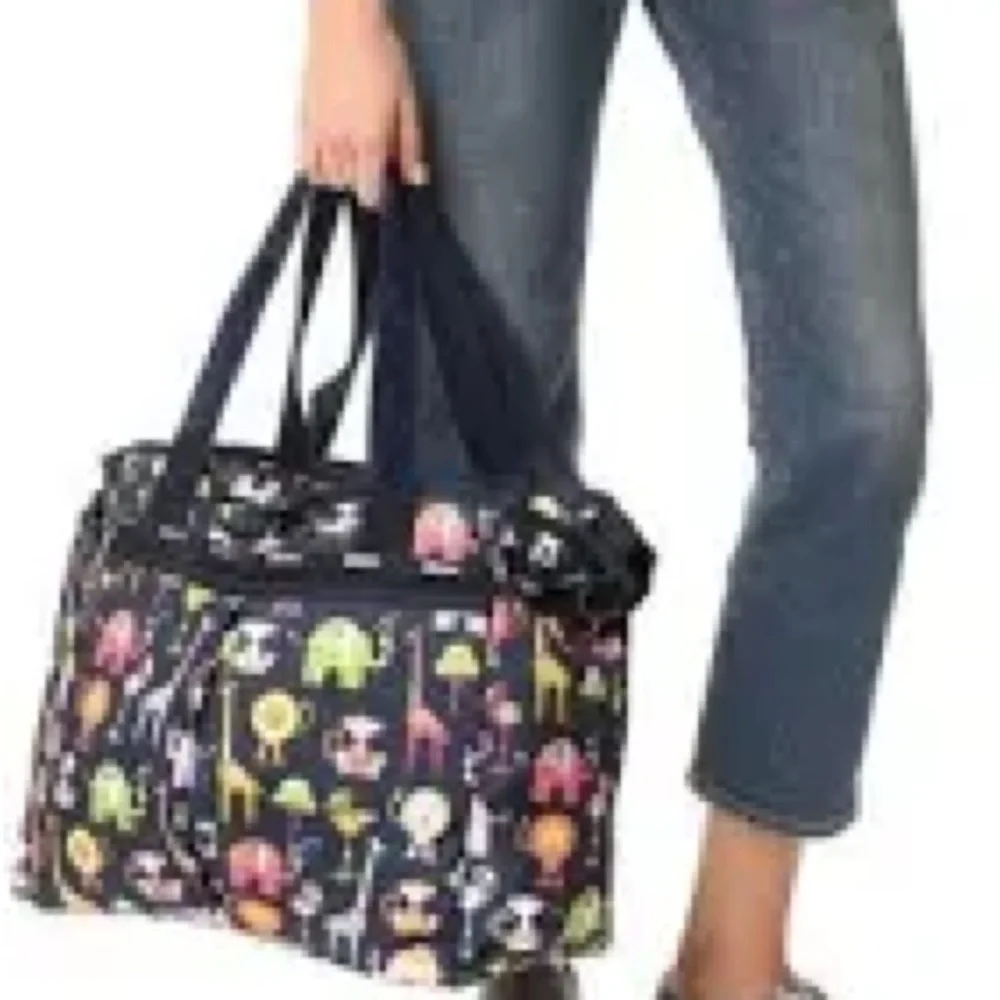 LeSportsac Zoo Cute Ryan Baby Diaper Convertible Tote Bag